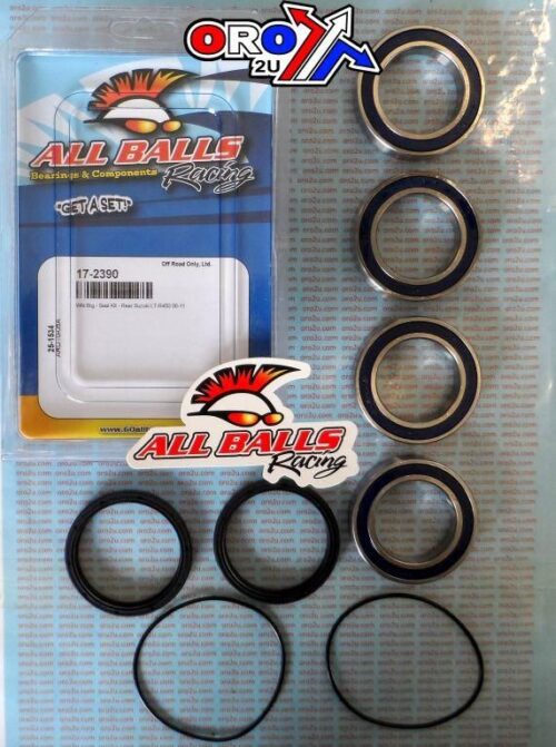 WHEEL BEARING KIT REAR 06-11 SUZ LT-R450, ALLBALLS KIT 25-1534 ATV