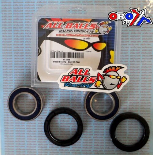 WHEEL BEARING KIT REAR 03-07 CAN-AM RALLY 175, ALLBALLS 25-1495 ATV