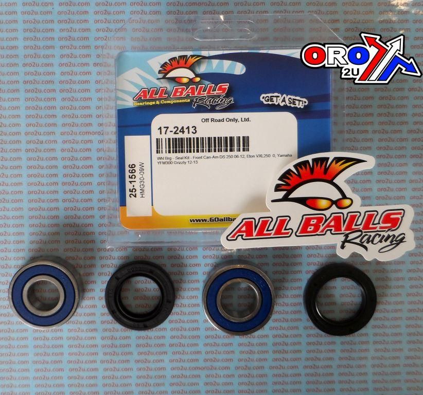 WHEEL BEARING KIT FRONT 06-22 CAN-AM/ETON/YAM 250/300, ALLBALLS 25-1566 ATV - Image 3