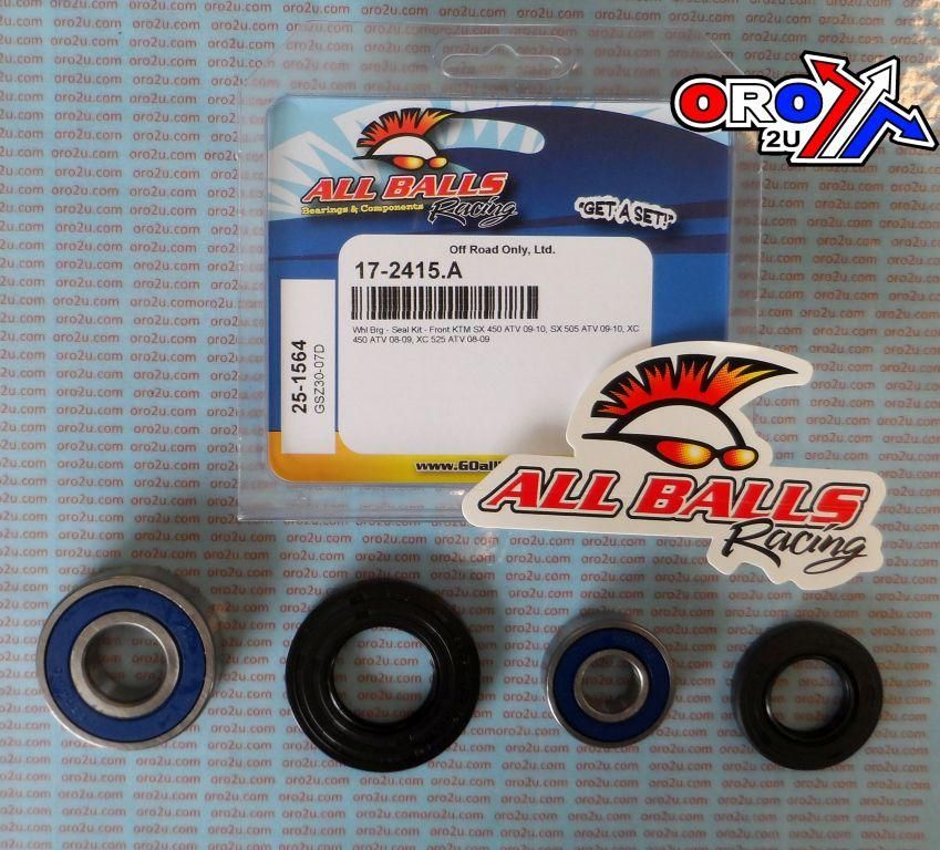 WHEEL BEARING KIT FRONT 08-10 KTM SX/XC 450-525, ALLBALLS 25-1564 DIRT - Image 3