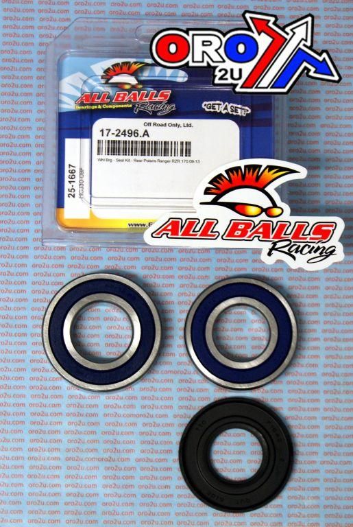 WHEEL BEARING KIT REAR 09-21 POLARIS RZR170, ALLBALLS 25-1667 ATV - Image 2