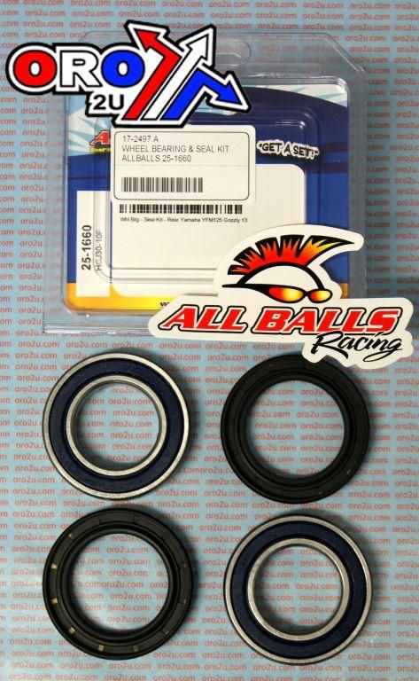 WHEEL BEARING KIT REAR 2013 YAM YFM125 GRIZZLY, ALLBALLS 25-1660 ATV - Image 3