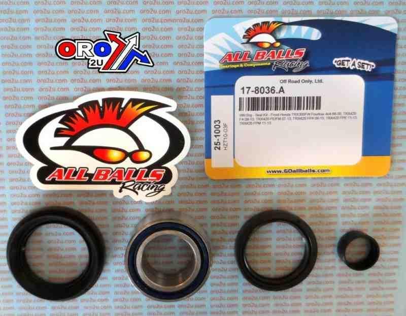 WHEEL BEARING KIT FRONT 88-14 HONDA TRX 300/420, ALLBALLS 25-1003 ATV - Image 2