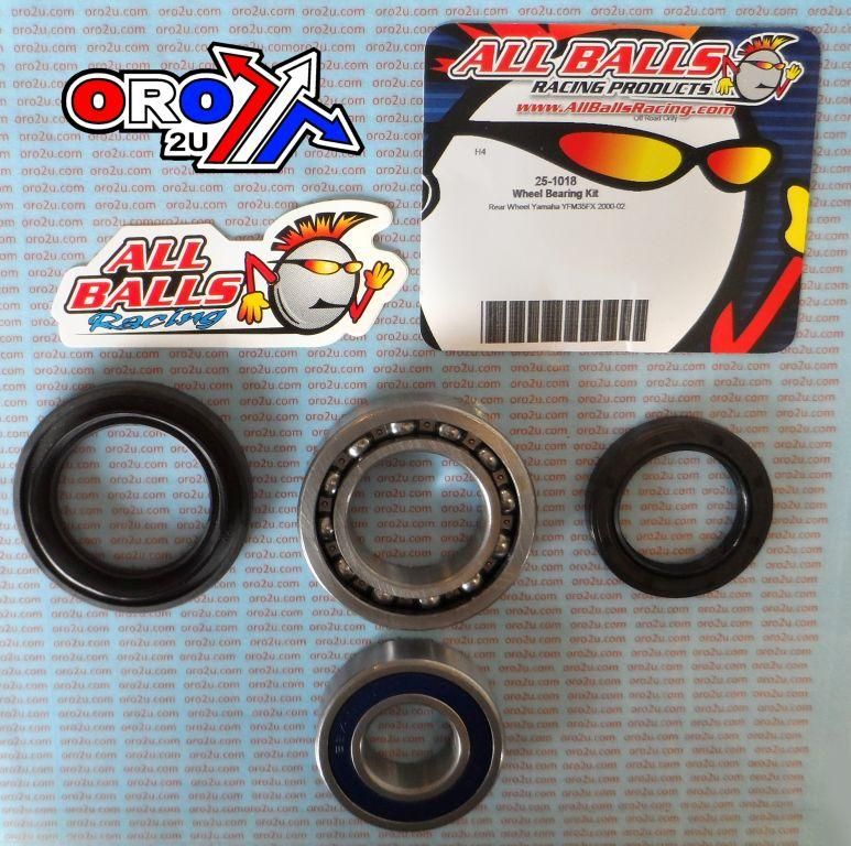 WHEEL BEARING KIT REAR 00-05 YAMAHA TFM350FX WOLVERINE, ALLBALLS 25-1018 ATV