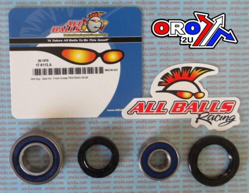 WHEEL BEARING KIT FRONT 08-09 HONDA TRX700XX, ALLBALLS 25-1576 ATV