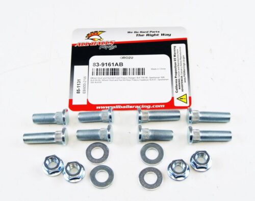 WHEEL NUTS & STUDS SET-4, ALLBALLS 85-1131, 7542459, 7515513, Polaris Ranger 4×4 700 06, Sportsman 300 4×4 08-09, Wheel Stud and Nut Kit Rear Polaris Hawkeye 4×4