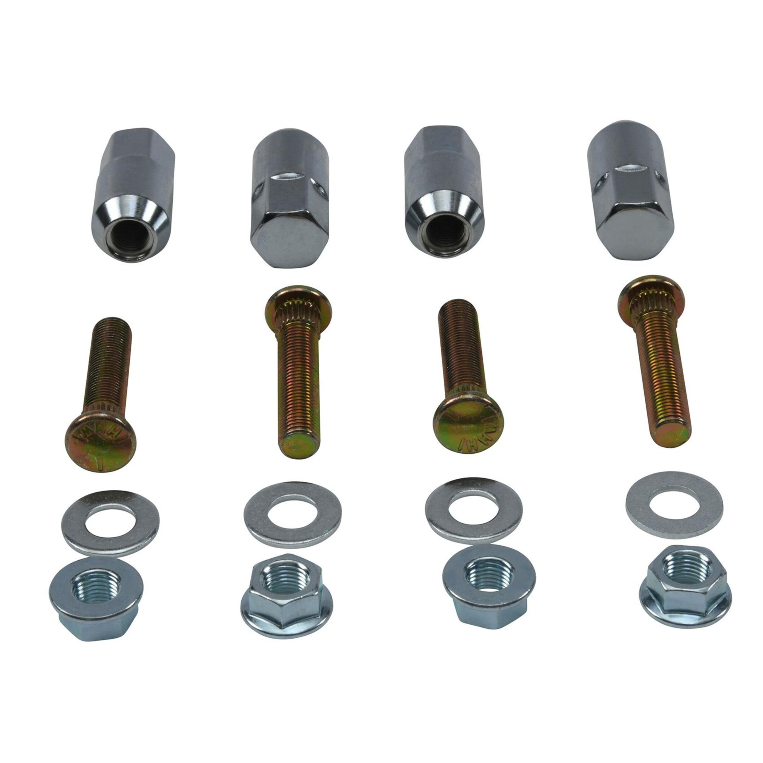 WHEEL NUTS & STUDS SET-4, ALLBALLS 85-1130, 7517871, 7542459, Polaris Ranger 4×4 700 09, Ranger 4×4 800 EFI 10-13, Ranger 4×4 800 EFI CREW 10-12, Ranger XP 800 12