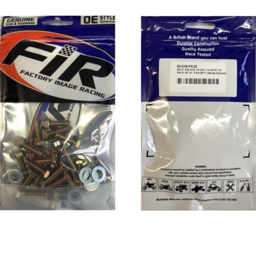 BEAD LOCK BOLTS UNC 1/4-20TPI 7/8, PACK OF 25 / UTV ATV SPLIT RIM, IMPERIAL, METHOD RACE WHEELS