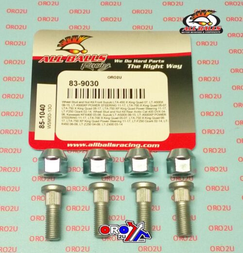Wheel Stud and Nut Kit, ALLBALLS 85-1040