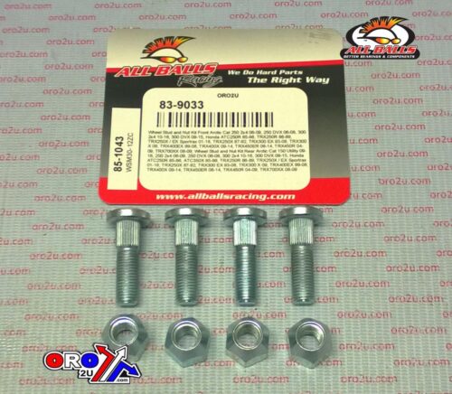 Wheel Stud and Nut Kit, ALLBALLS 85-1043