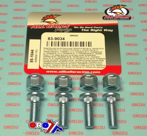 Wheel Stud and Nut Kit, ALLBALLS 85-1044