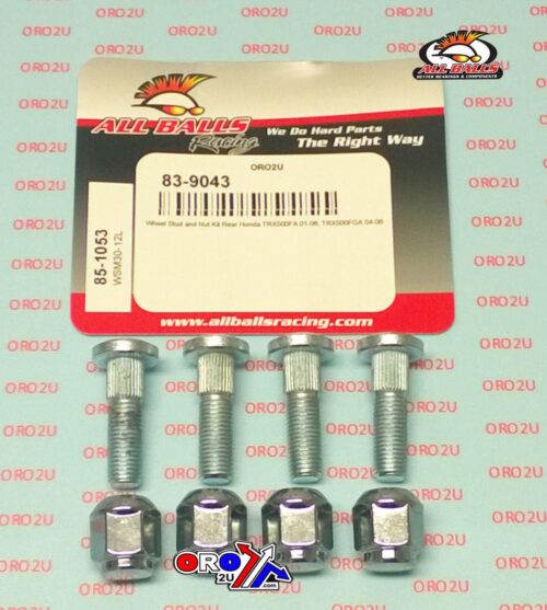 Wheel Stud and Nut Kit, ALLBALLS 85-1053