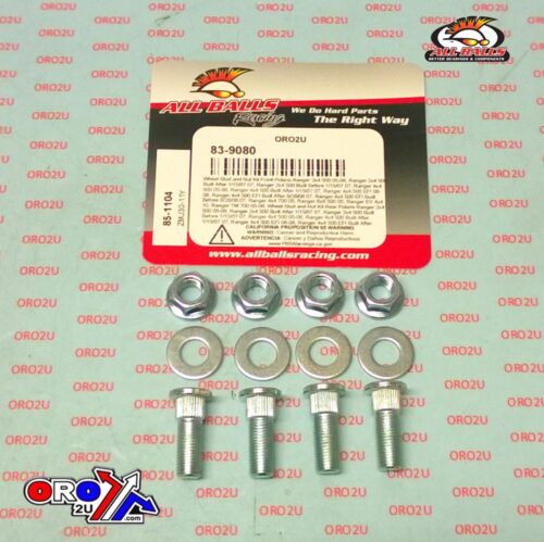 Wheel Stud and Nut Kit, ALLBALLS 85-1104