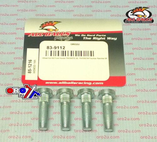 WHEEL STUD SET-4, ALLBALLS 85-1216, Honda TRX350TE 06, TRX350TM Fourtrax Rancher 06