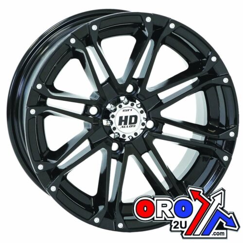 RIM ALU STI 12×7 4/156 BLACK, 12HD313 WHEEL OFFSET 4+3