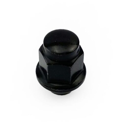 LUG NUT M10x1.25 BEVELED BLACK