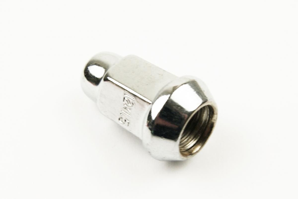 LUG NUT M12-1.5 BEV CHROME, LUG5 BEVELED - Image 2