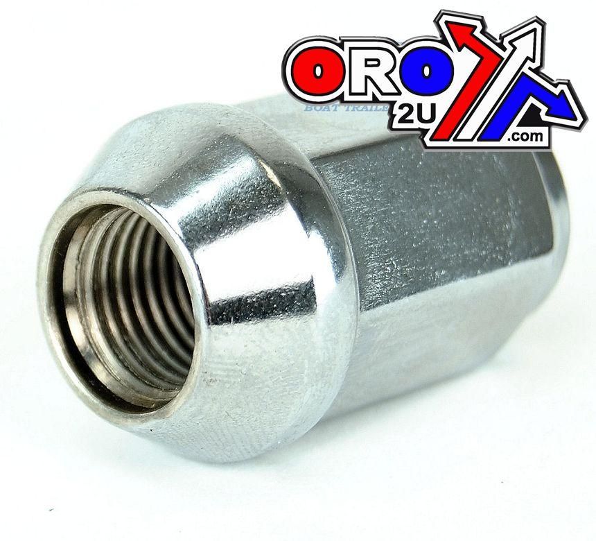 LUG NUT 1/2" 20TPI BEV CHROME, LUG6 BEVELED - Image 2