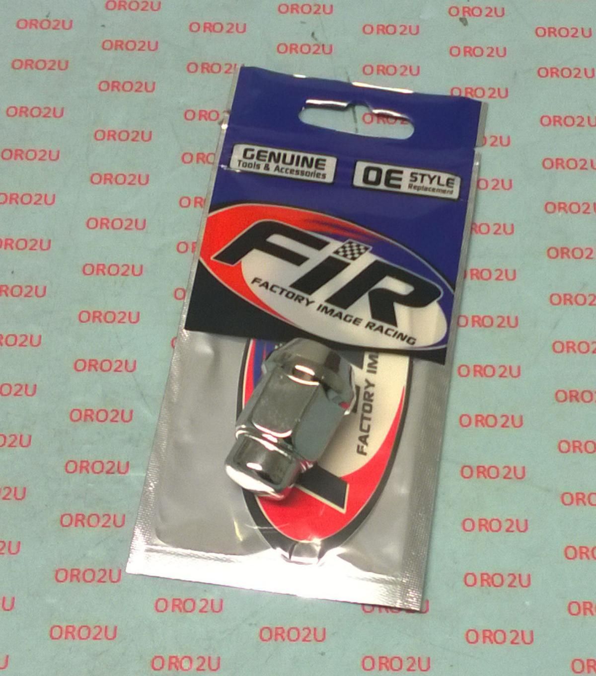 LUG NUT 1/2" 20TPI BEV CHROME, LUG6 BEVELED