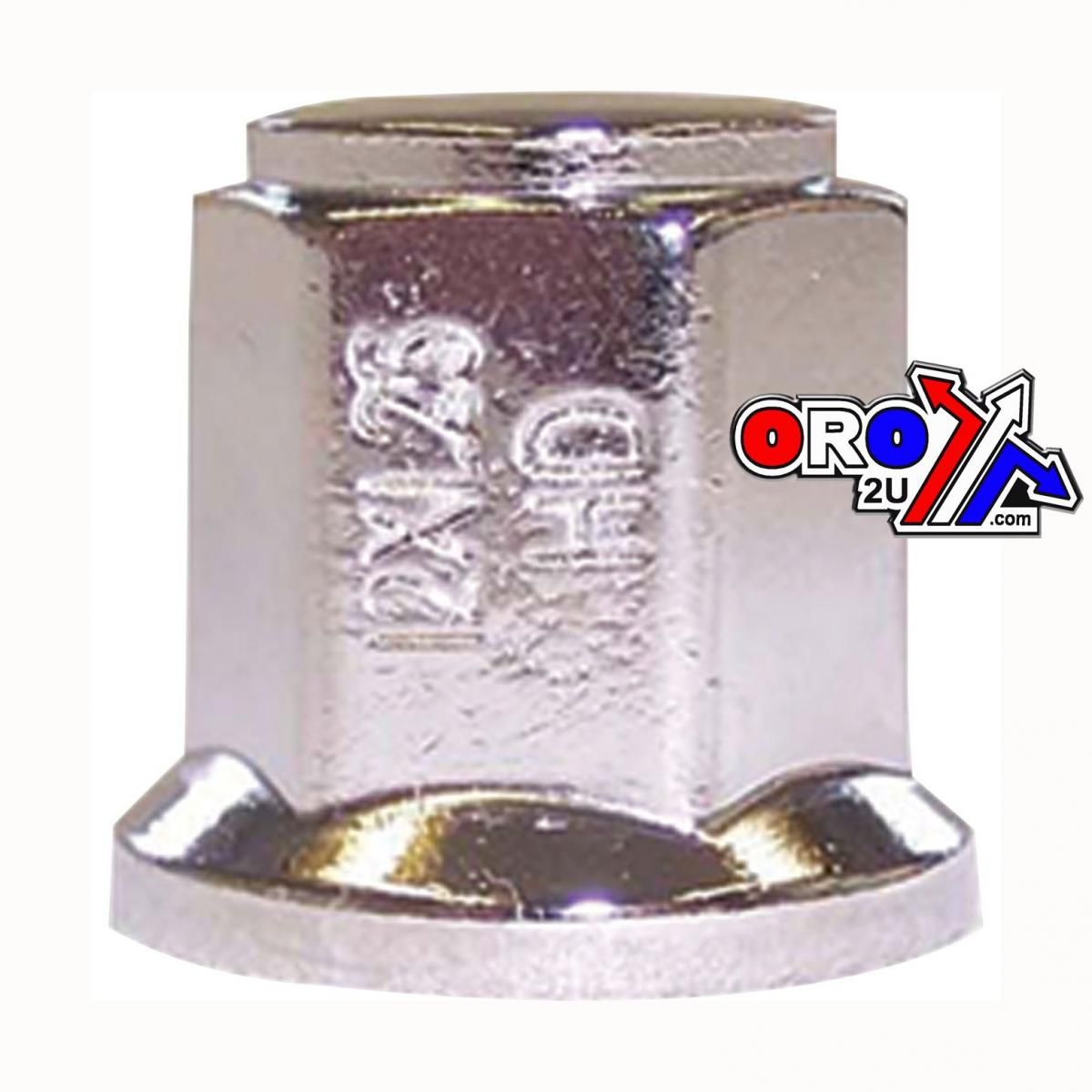 LUG NUT M12x1.25 FLAT CHROME, LUG9 - Image 2