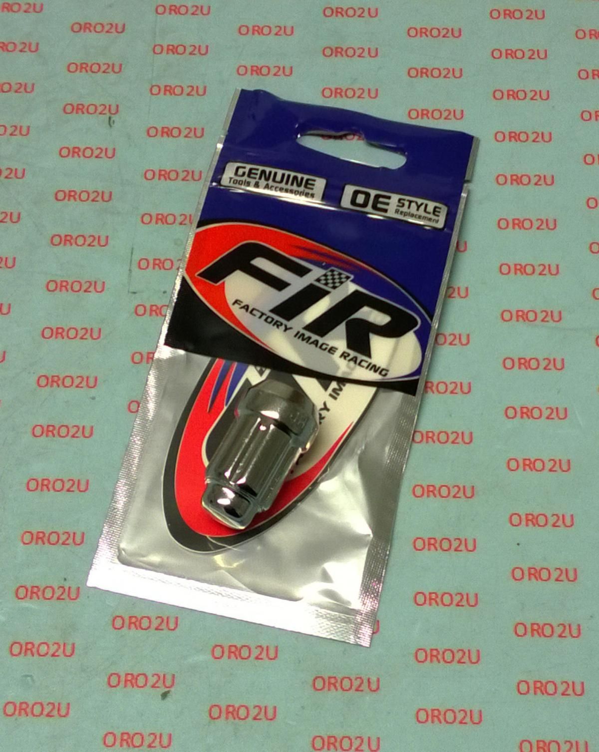 LUG NUT M12-1.5 BEV/SPLINED, LUGP-10 BEVELED CHROME - Image 3