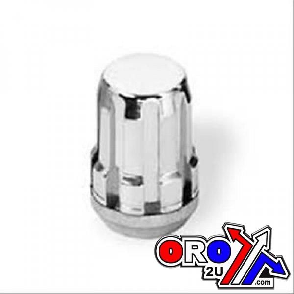 LUG NUT M12-1.5 BEV/SPLINED, LUGP-10 BEVELED CHROME - Image 4