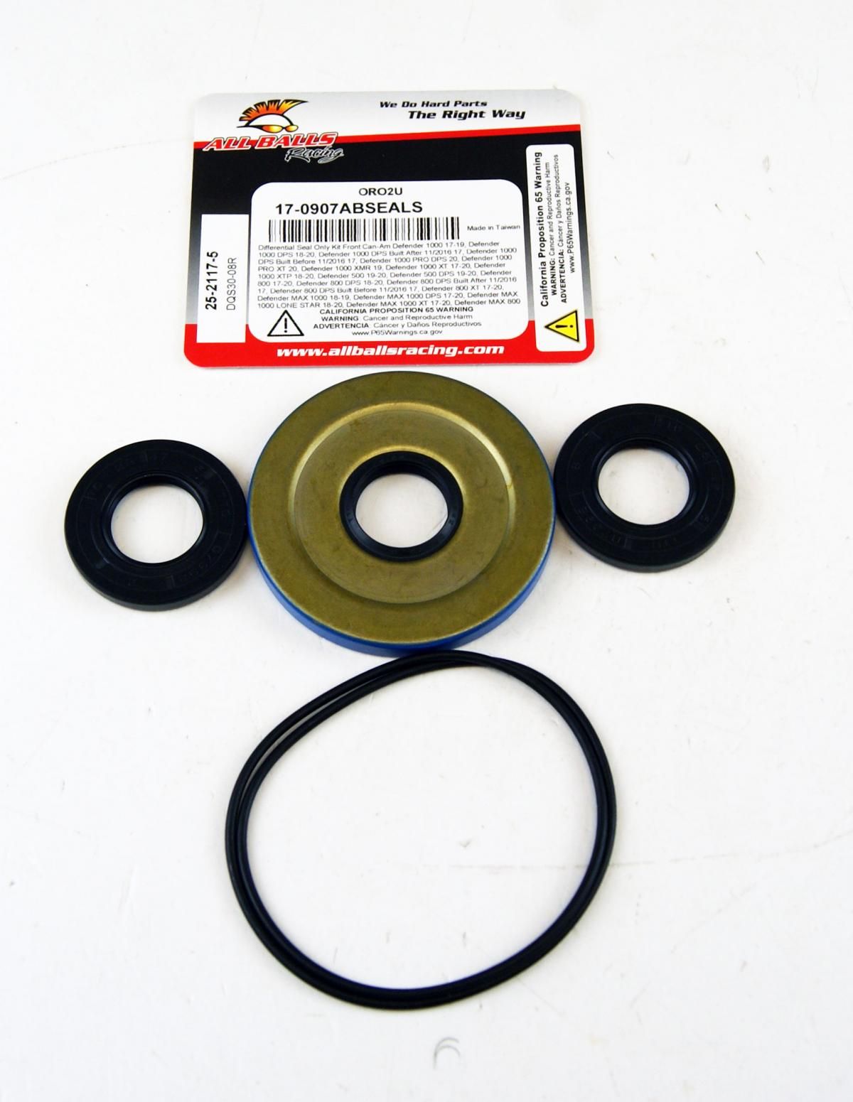 DIFFERENTIAL SEALS KIT FRONT CAN-AM, ALLBALLS 25-2117-5 - Image 2