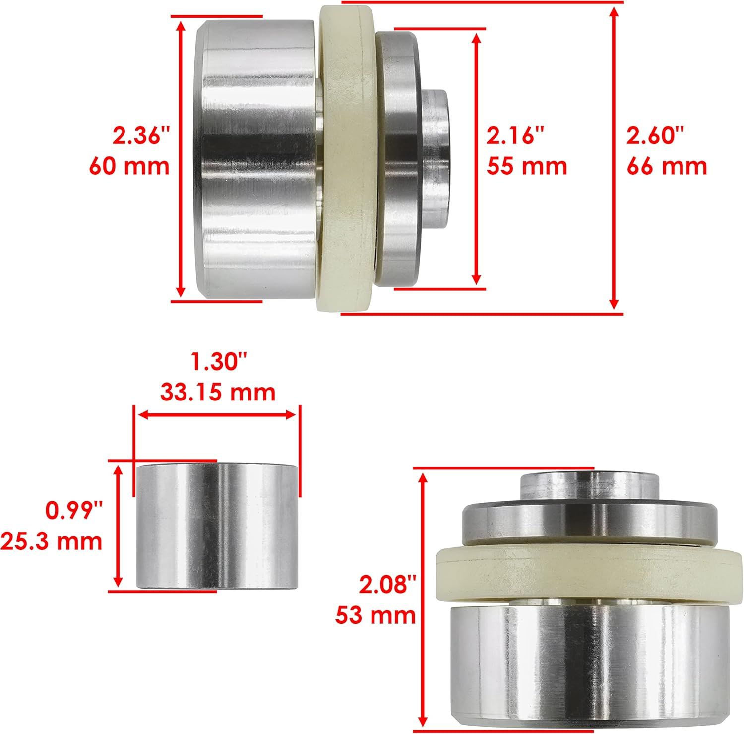 FRONT DIFFERENTIAL REBUILD KIT 15-21 POLARIS RANGER RZR ACE 1333750 3236647 3233956 - Image 7