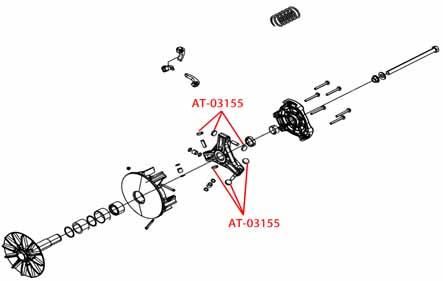 CLUTCH BUTTON POLARIS 5450940, BRONCO AT-03155-1 PACK-6