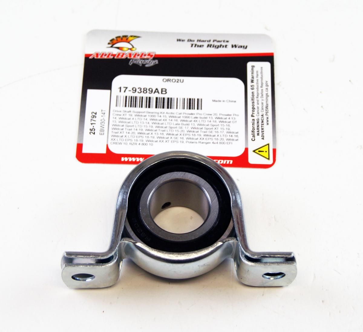 DRIVE SHAFT SUPPORT BEARING KIT, ALLBALLS 25-1792 - Image 3