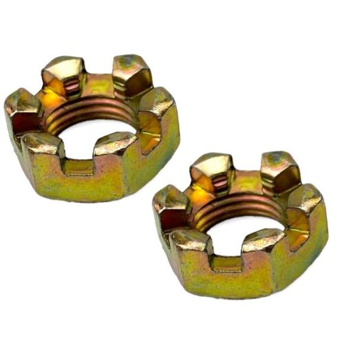 M12 Castle Nuts Pack-2 Wheel Axle Hub Slotted Nut