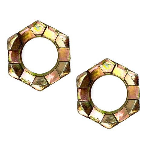 M12 Castle Nuts Pack-2 Wheel Axle Hub Slotted Nut - Image 3