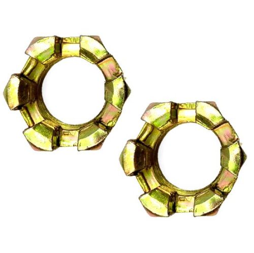 M16 Castle Nuts Pack-2 Wheel Axle Hub Slotted Nut