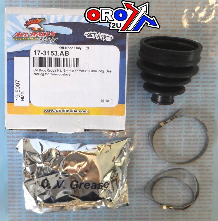 CV BOOT KIT HONDA TRX420 500, ALLBALLS 19-5007 SIZE 16x56x70