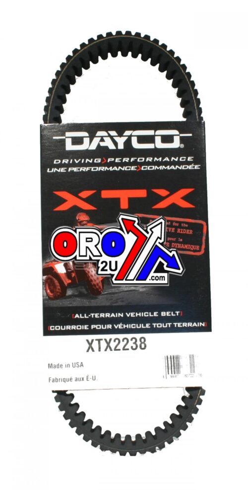 DRIVE BELT DAYCO XTX2238 ARCTIC CAT TEXTRON 650 700 H1 ALTERRA TRV HDX PROWLER