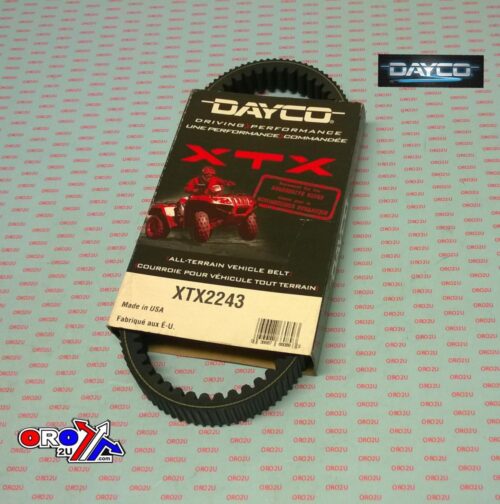 DRIVE BELT DAYCO XTX2243 ARCTIC CAT, KYMCO, TEXTRON, ALTERRA MAXXER PROWLER