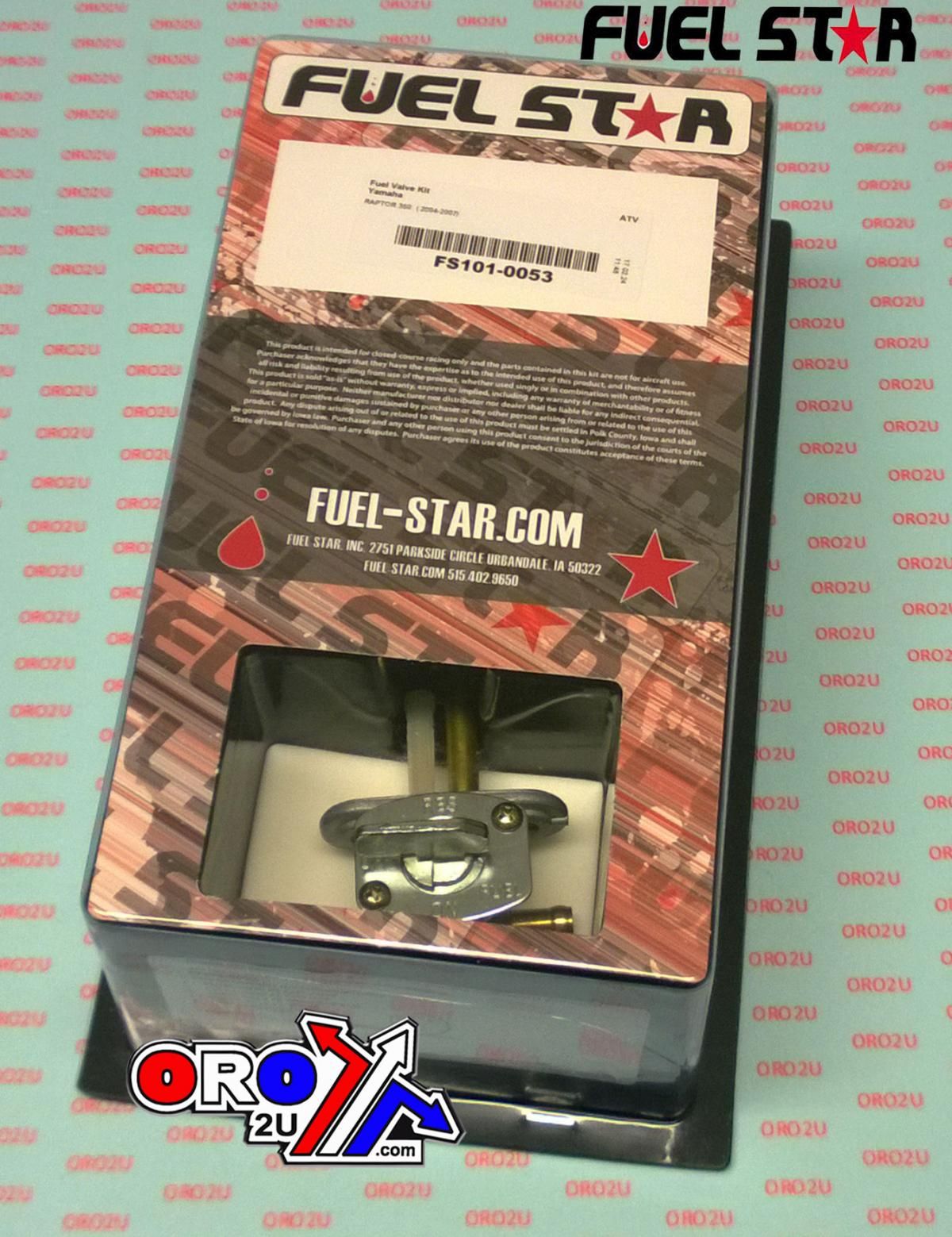 FUEL VALVE KIT YFM350 Raptor 2004-07, Fuel Star FS101-0053, TAPE / PETCOCK / CLIPS / PIPES / BOLTS - Image 2