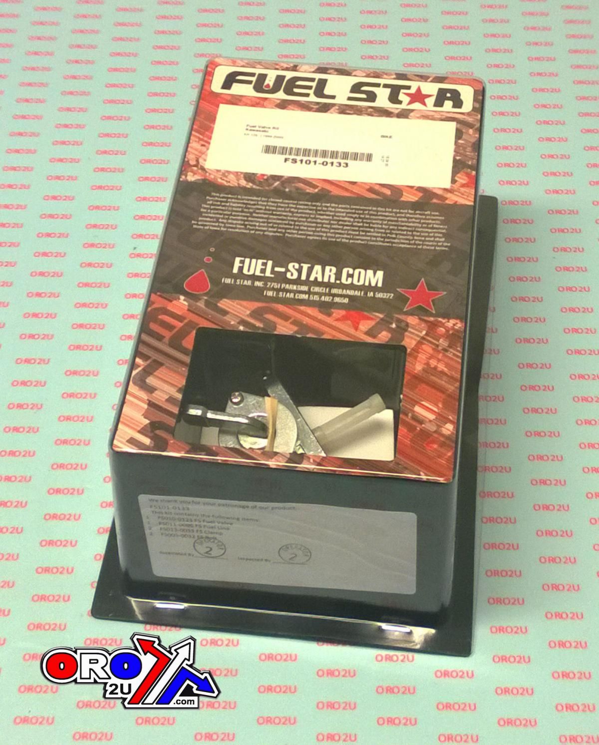 FUEL VALVE KIT LT-A 500 F Vinson 4WD 03-05, Fuel Star FS101-0033 SUZUKI ATV, TAPE / PETCOCK / CLIPS / PIPES / BOLTS - Image 2