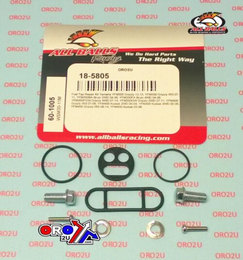 FUEL TAP REPAIR KIT ALLBALLS, ALLBALLS 60-1005 YAMAHA YFM300/350/400/450 00-14