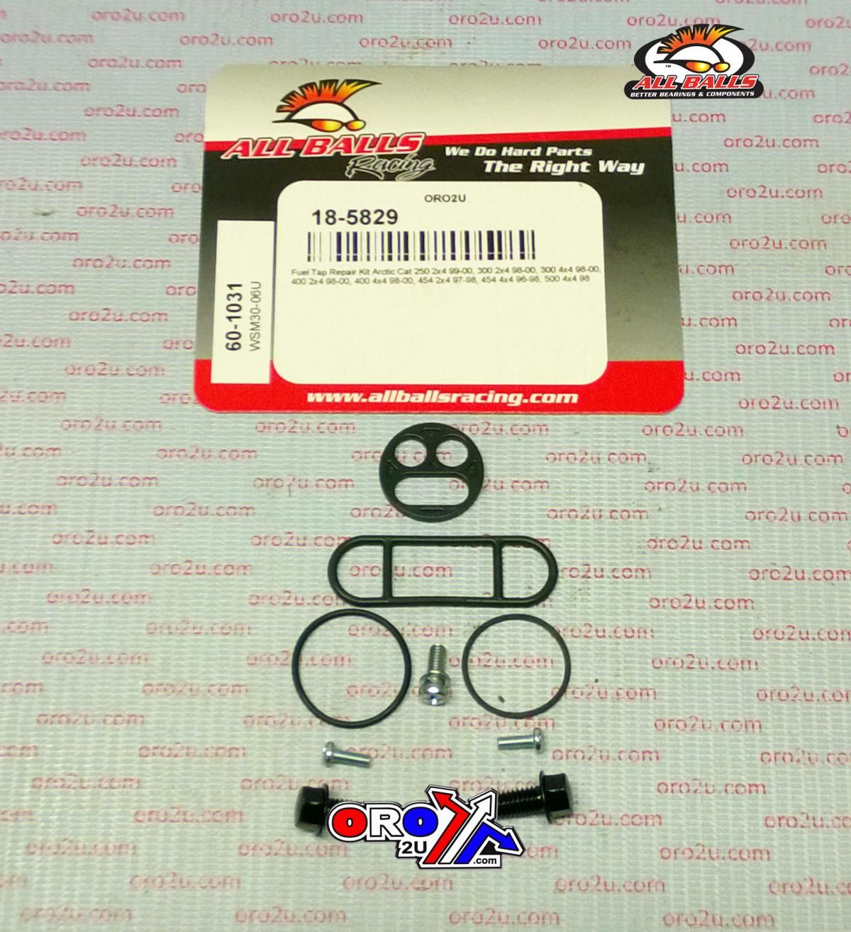 FUEL TAP REPAIR KIT ALLBALLS, ALLBALLS 60-1031 ARCTIC CAT 250-500 96-00