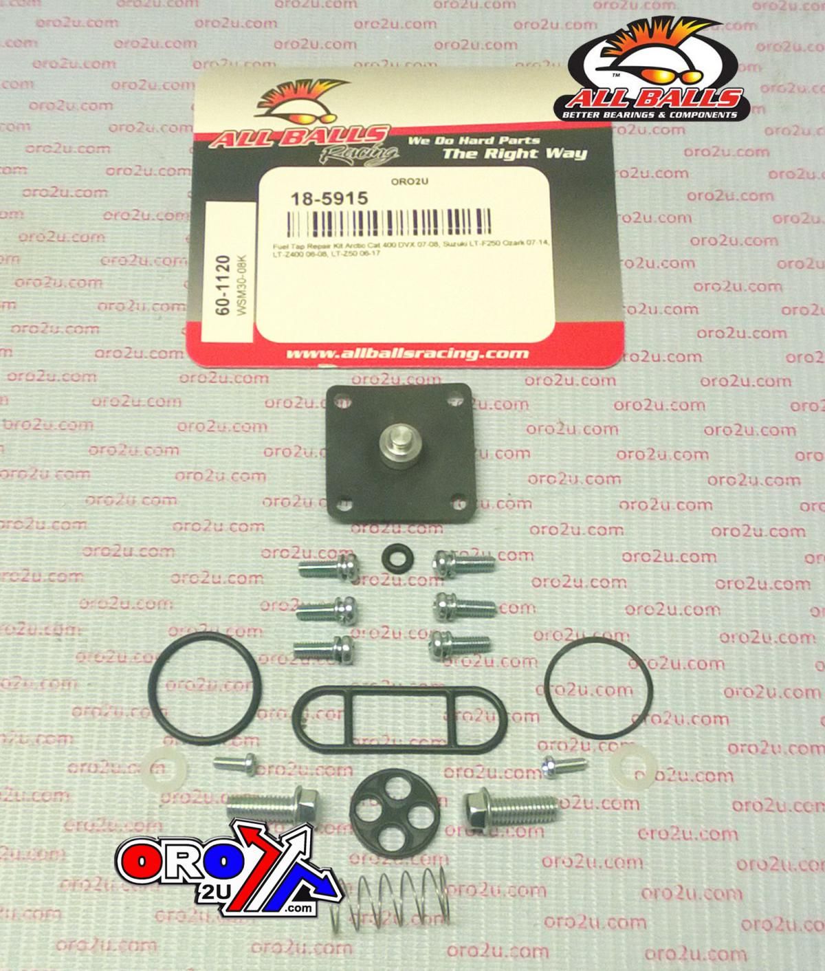 FUEL TAP REPAIR KIT ALLBALLS, ALLBALLS 60-1120 ARCTIC CAT 400DVX/SUZ LT-F/Z50-400 06-21 - Image 2