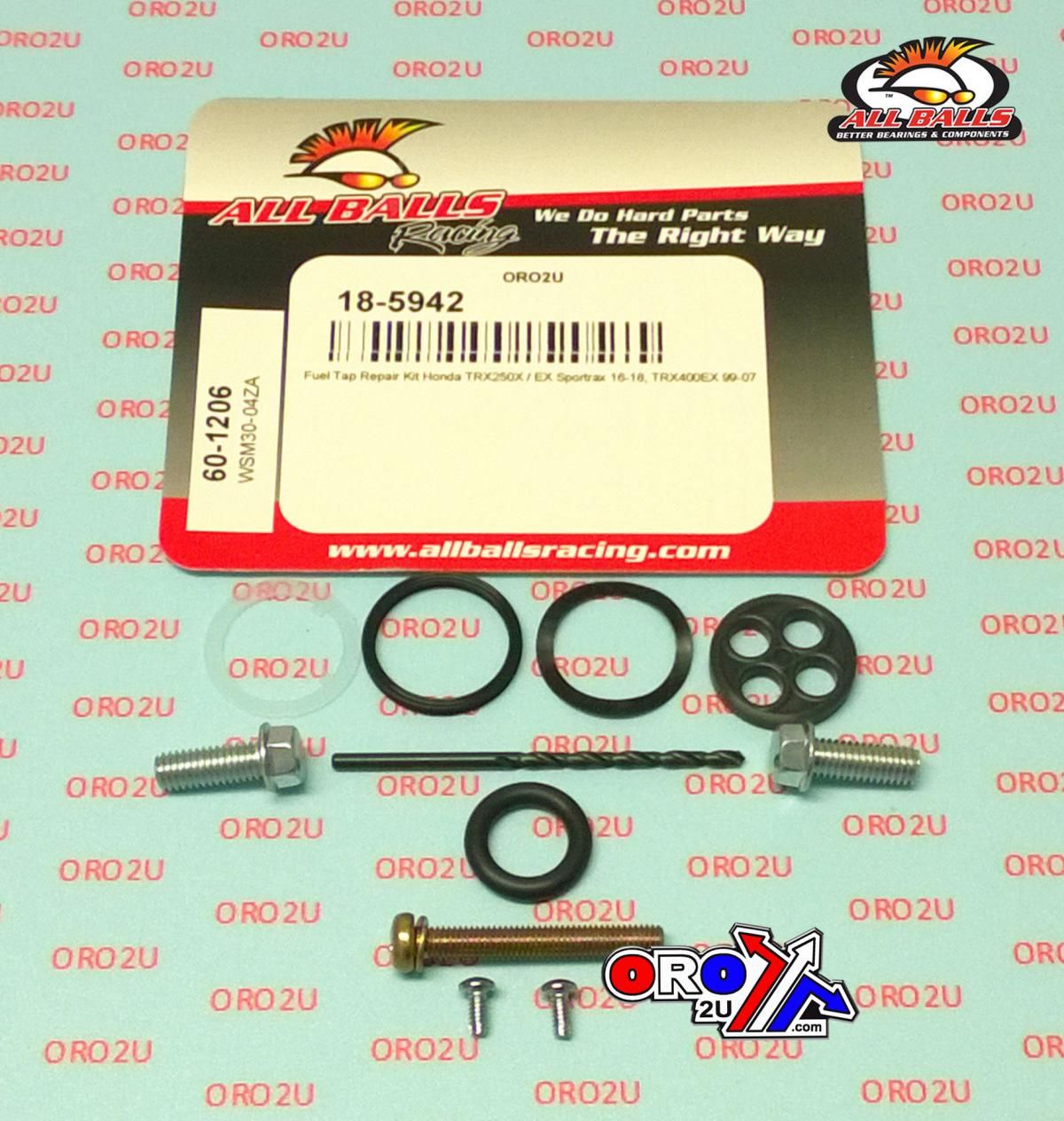 FUEL TAP REPAIR KIT ALLBALLS, ALLBALLS 60-1206 HON TRX 250X 16-21/TRX400EX 99-07 - Image 2