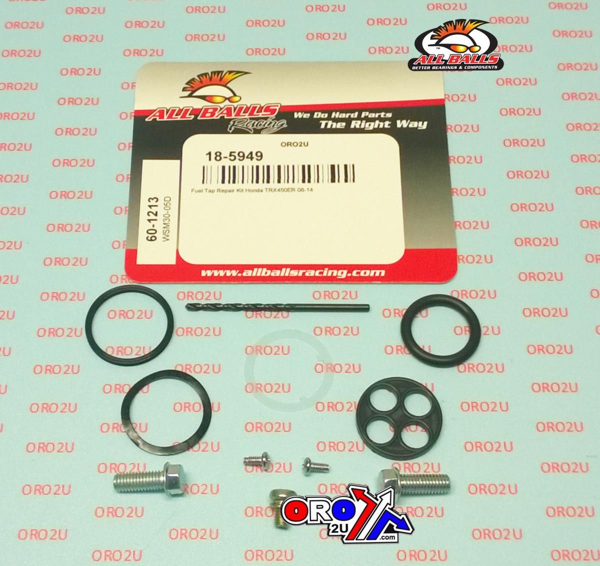 FUEL TAP REPAIR KIT ALLBALLS, ALLBALLS 60-1213 HONDA TRX450ER 08-14 - Image 2