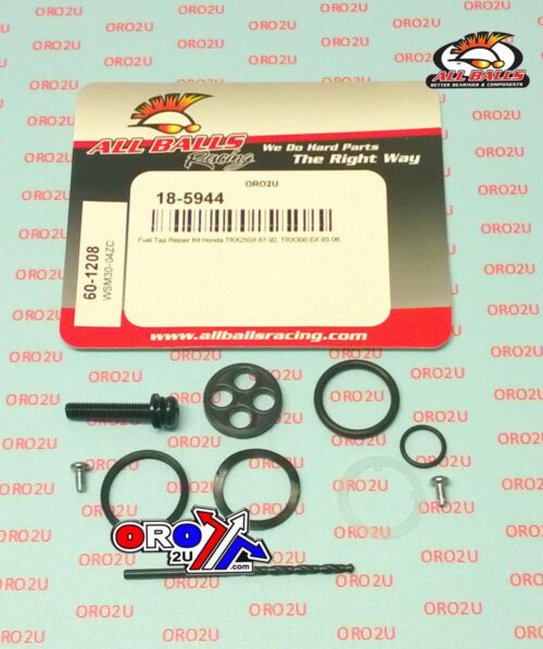 FUEL TAP REPAIR KIT ALLBALLS, ALLBALLS 60-1208 HONDA TRX250X 87-92/TRX300EX 93-06