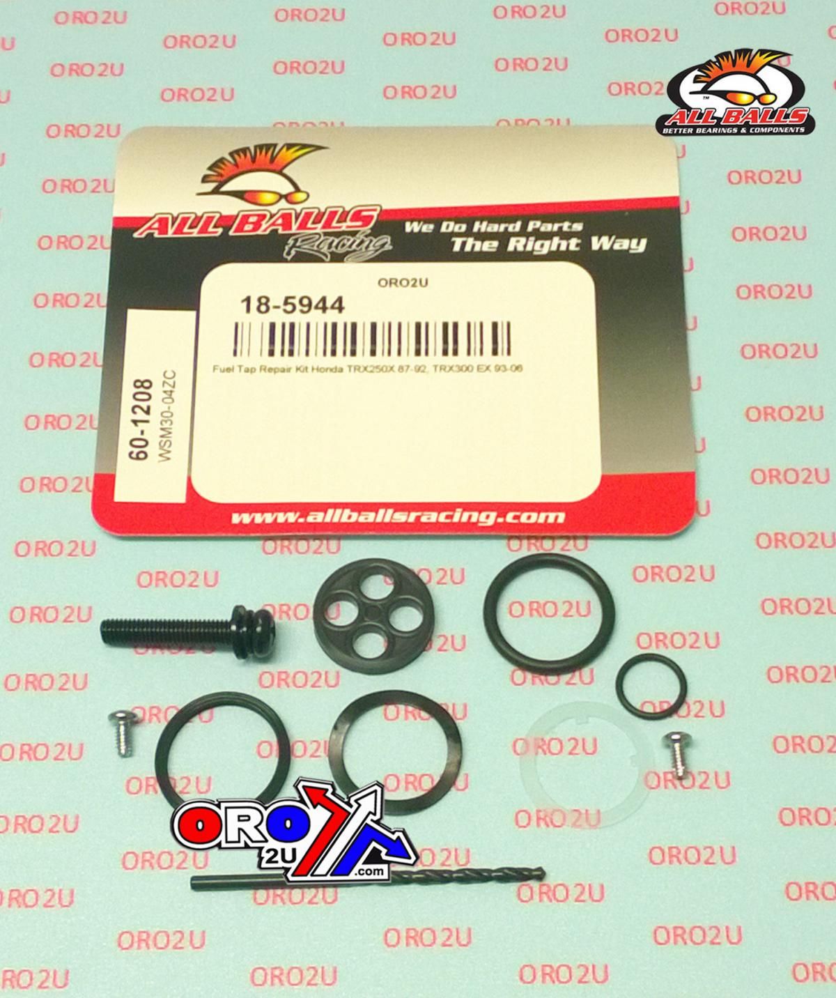 FUEL TAP REPAIR KIT ALLBALLS, ALLBALLS 60-1208 HONDA TRX250X 87-92/TRX300EX 93-06
