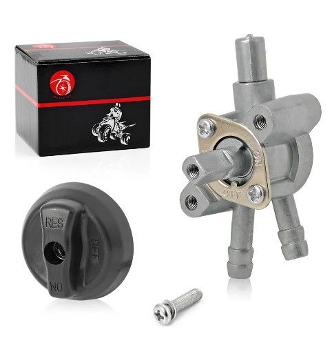 FUEL PETCOCK SHUT OFF VALVE & KNOB 2003-2014 POLARIS SPORTSMAN 90 RZR170 0450996 0453715