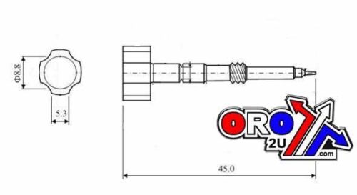 ADJUSTER AIR SCREW YFM660R, Fuel mixture screw BRASS SET/2, AT-07701