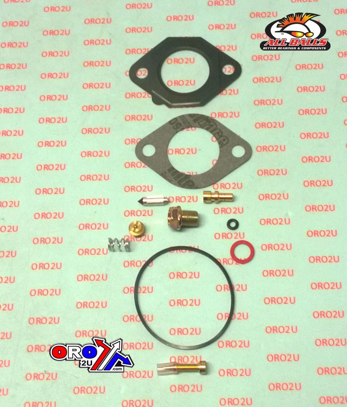 CARBURETOR REBUILD KIT 97-04 KAW MULE 520/550, ALLBALLS 26-10036 ATV - Image 2