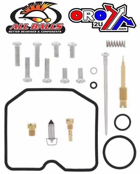 CARBURETOR REBUILD KIT 99-02 KAW KVF300, ALLBALLS 26-1224 ATV