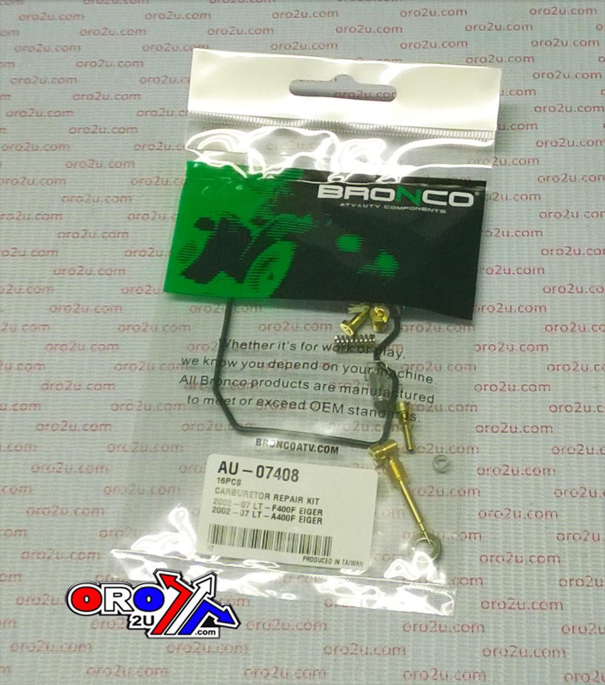 CARBURETOR REPAIR KIT LTF400F, BRONCO AU-07408 SUZUKI ATV, AT-07408, LT-F400F 2002-2007, LT-A400F EIGER 2002-2007 - Image 2